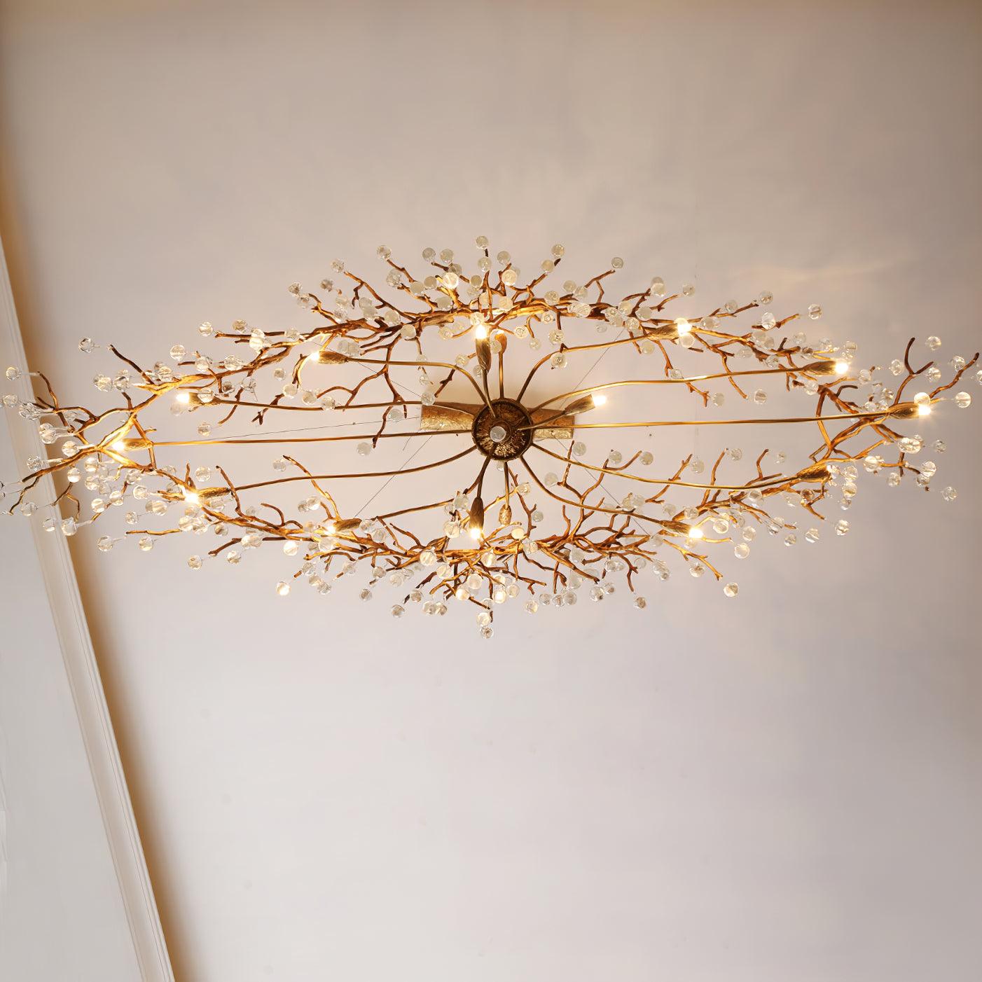 Simsia Tree Branch Bijou Crystal Drop Chandelier 41.3" 47" 59" 70.8" 78.7"L