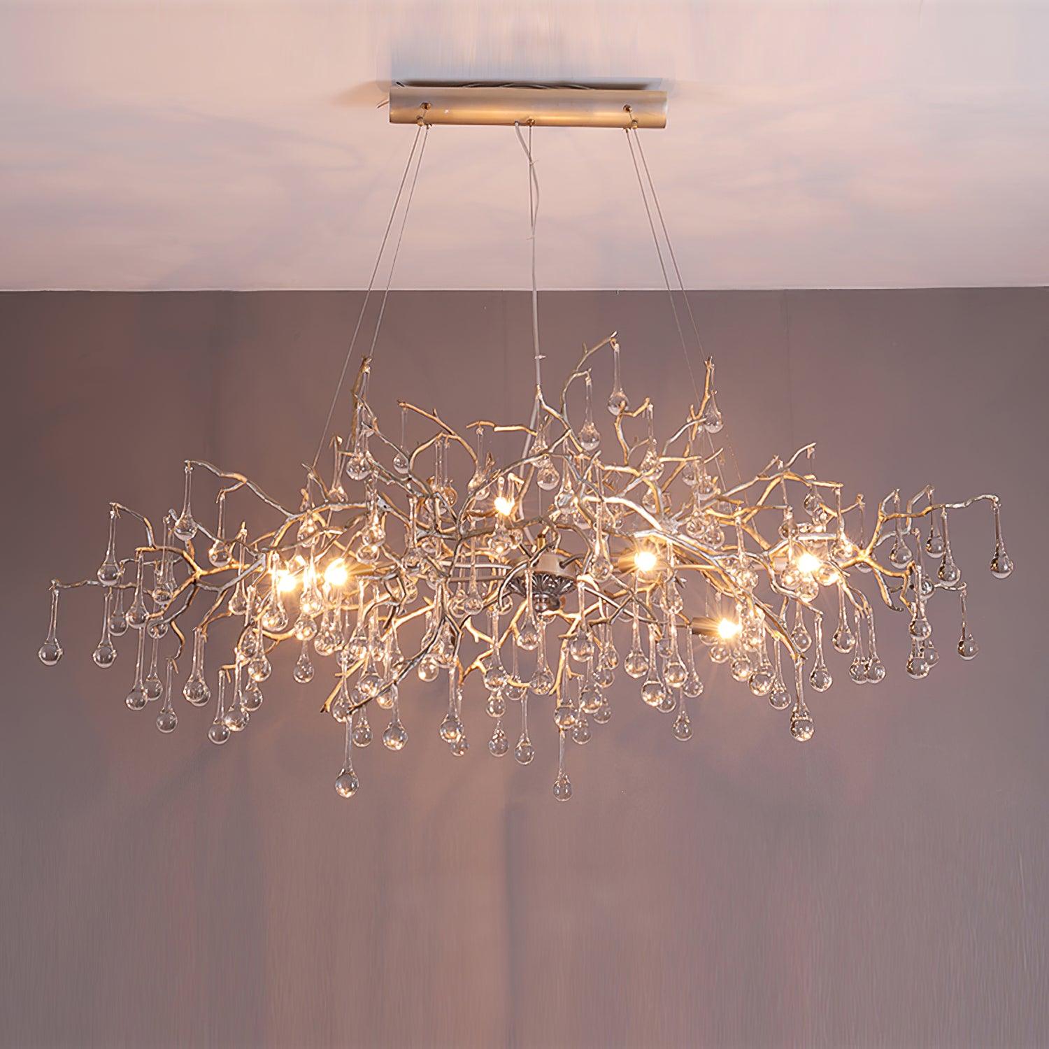 Simsia Tree Branch Bijou Crystal Drop Chandelier 41.3" 47" 59" 70.8" 78.7"L