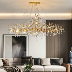 Simsia Tree Branch Bijou Crystal Drop Chandelier 41.3" 47" 59" 70.8" 78.7"L