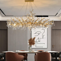 Simsia Tree Branch Bijou Crystal Drop Chandelier 41.3" 47" 59" 70.8" 78.7"L