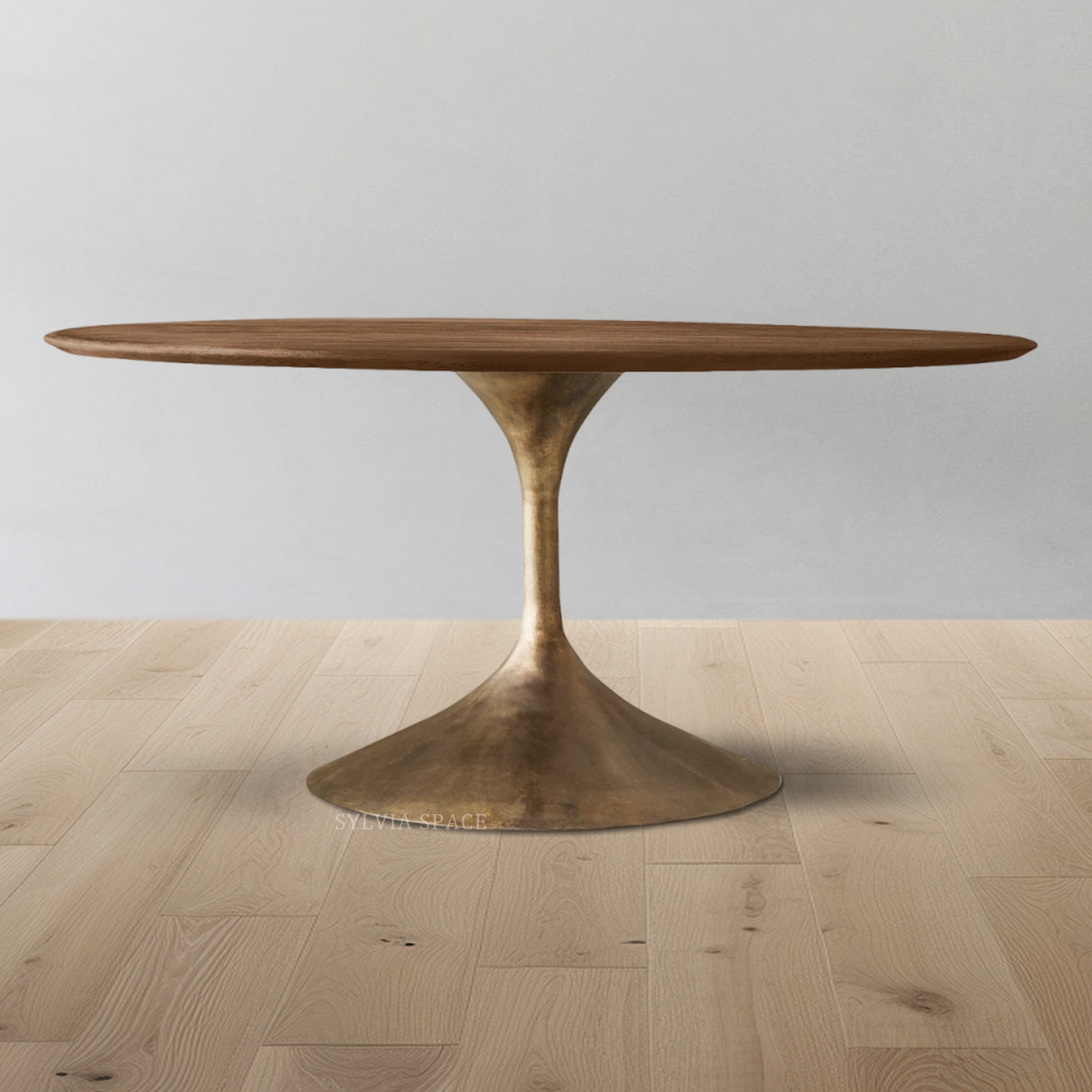 Aero Wood Round Dining Table