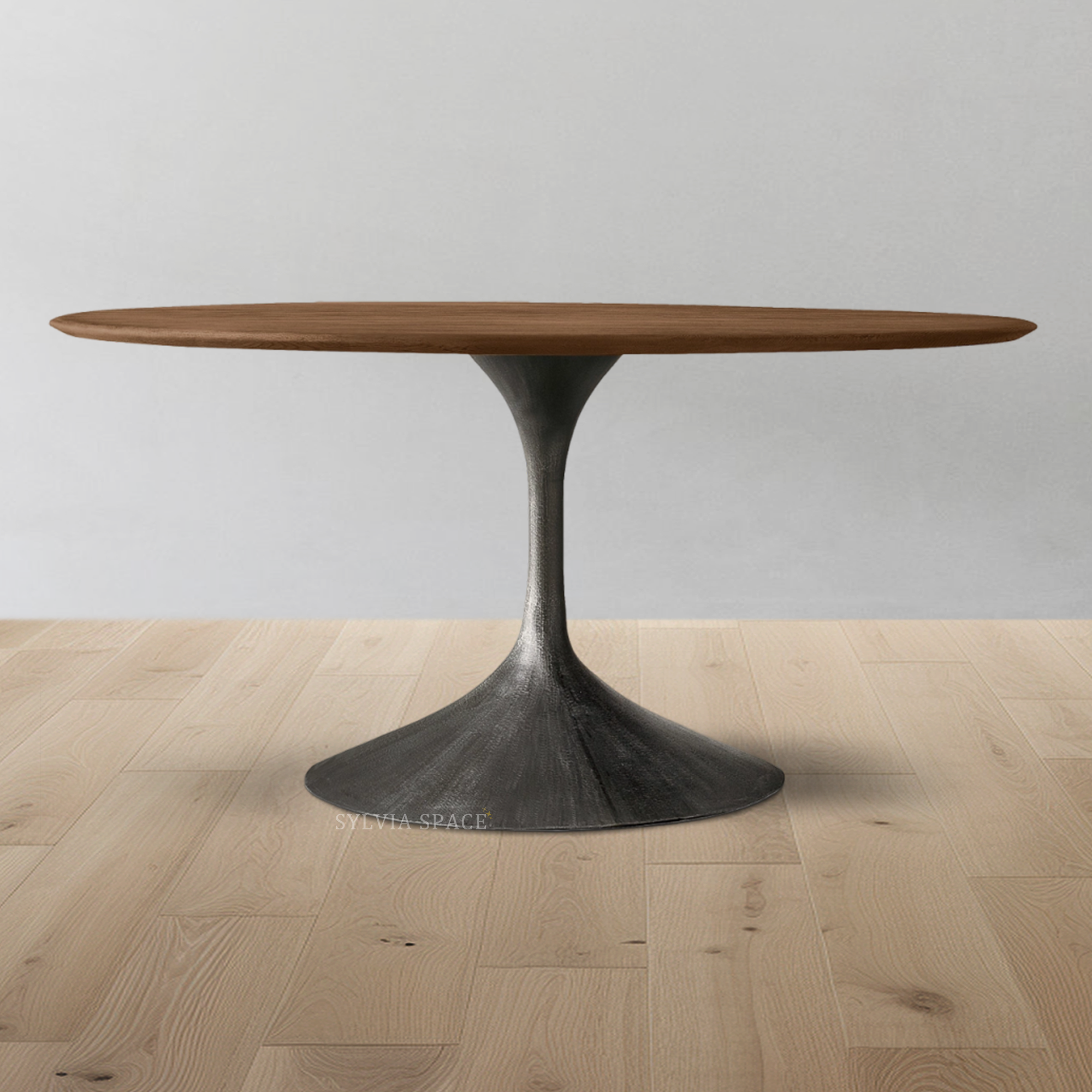 Aero Wood Round Dining Table