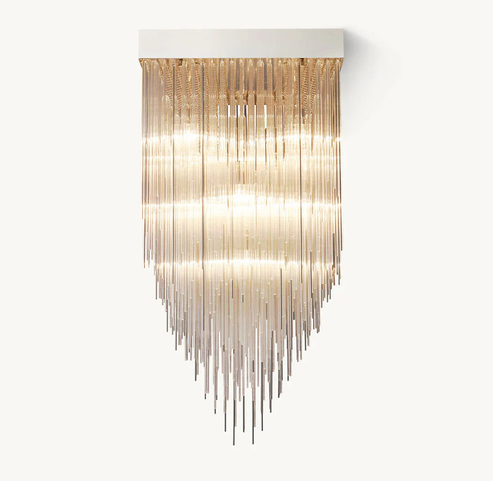 CASCADA SQUARE CHANDELIER 30"