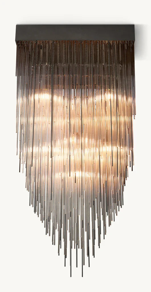 CASCADA SQUARE CHANDELIER 30"