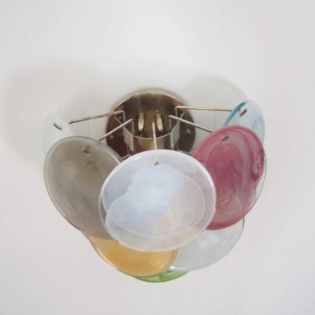 Colorful Murano Disc Wall Lamp 13.4"