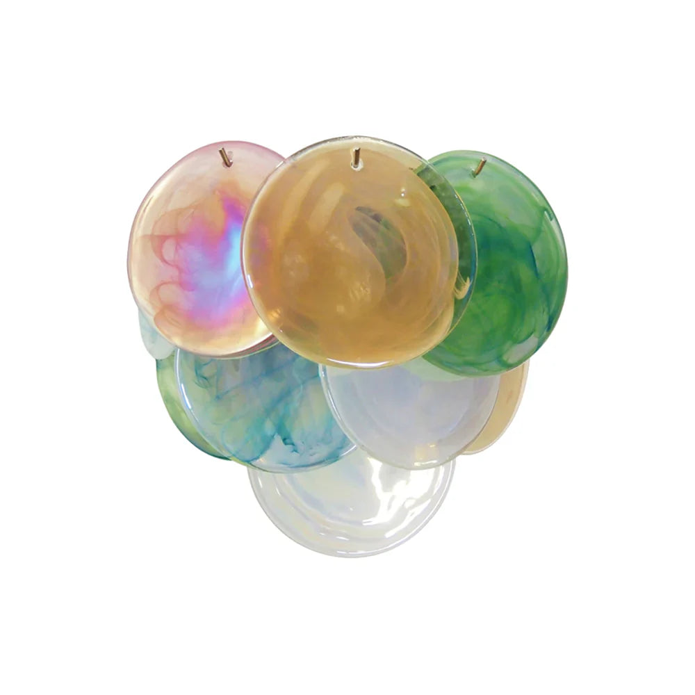 Colorful Murano Disc Wall Lamp 13.4"