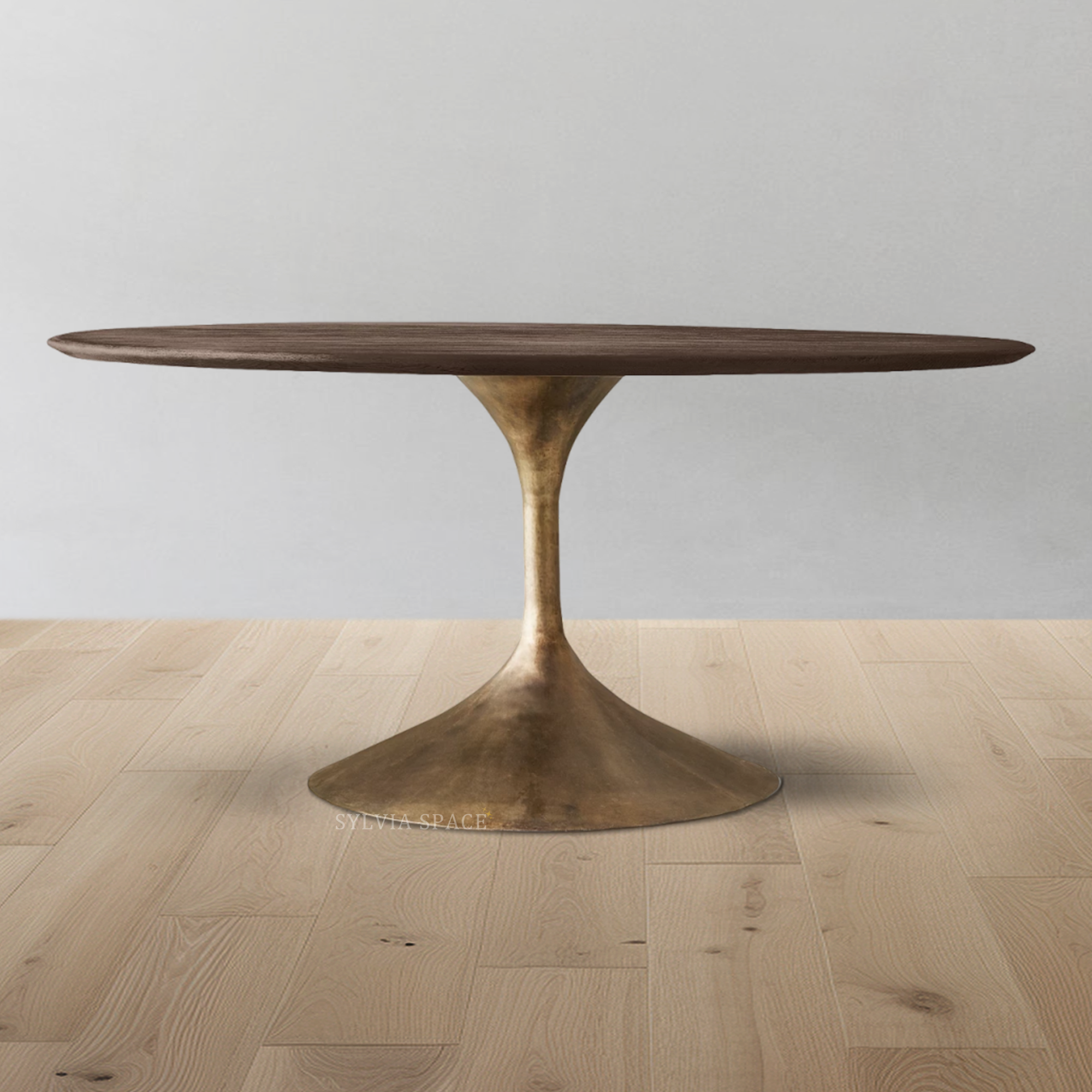 Aero Wood Round Dining Table