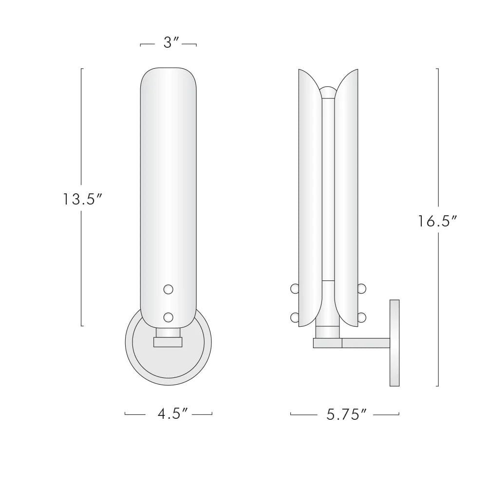 Alle White Sconce