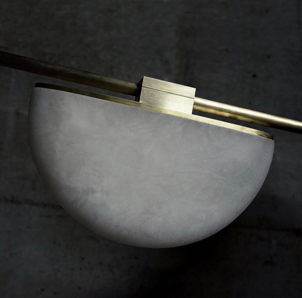 Elliot Alabaster Chandelier For Living Room