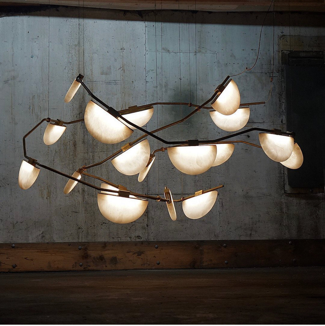 Elliot Alabaster Chandelier For Living Room