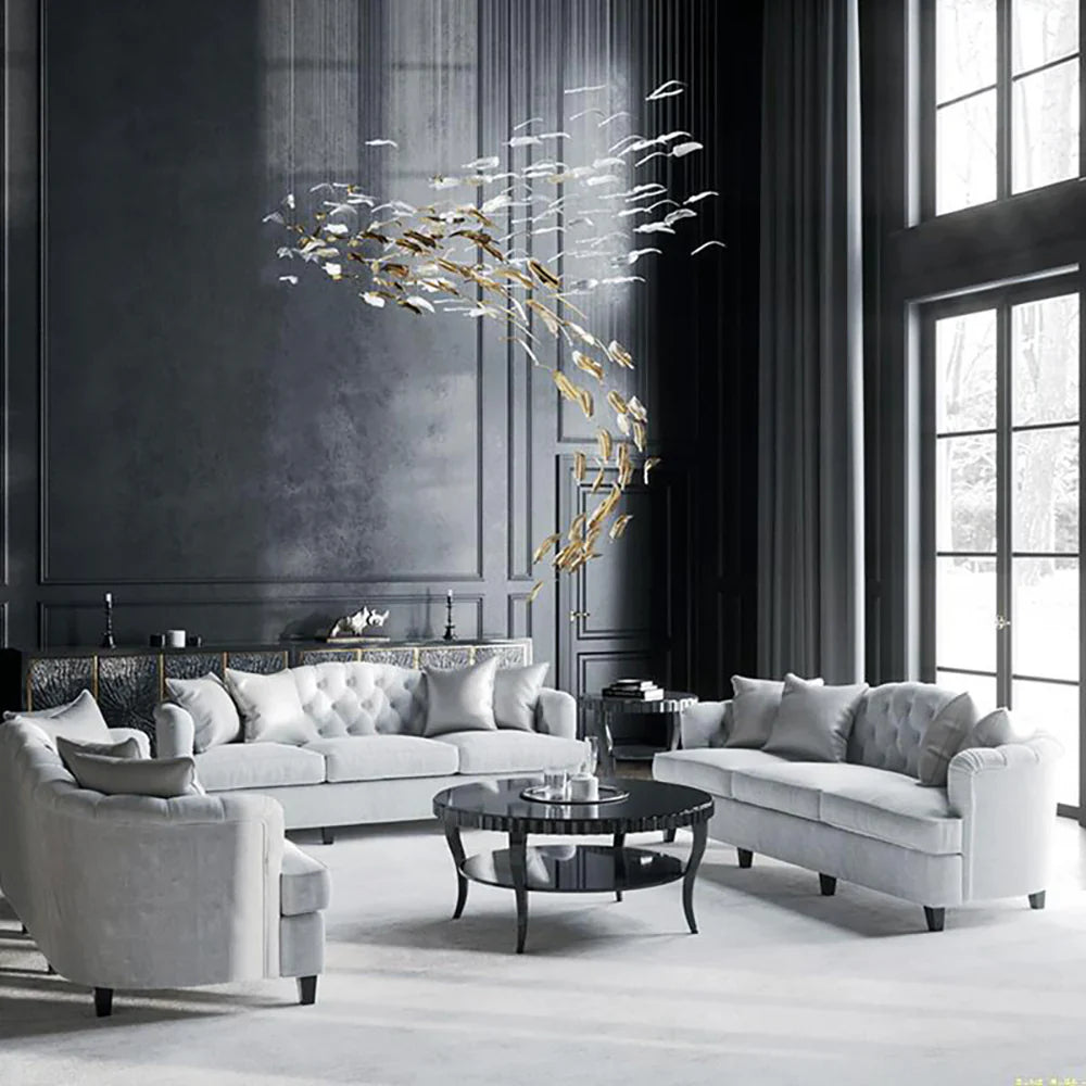 Nenufar Handblown Glass Chandelier L59" 7.9" 9.8" 11.8"