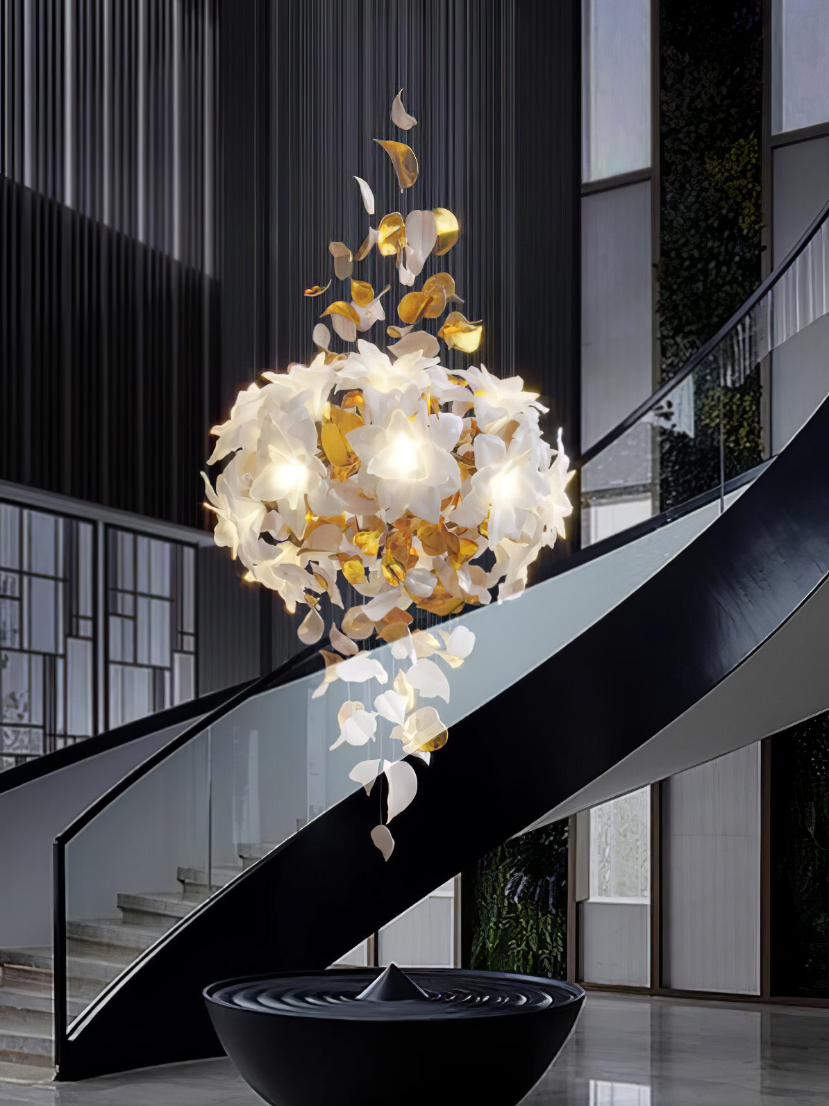 Flora Flying Flowers Fluttering Chandelier