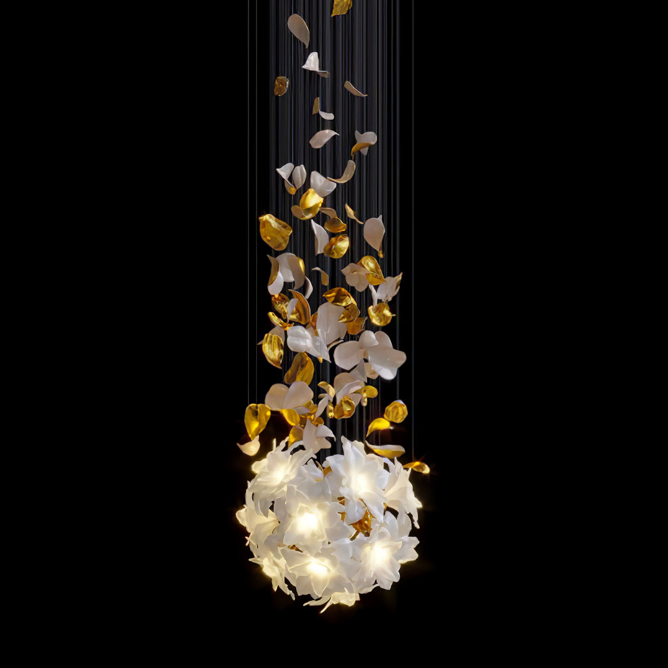Flora Flying Flowers Fluttering Chandelier