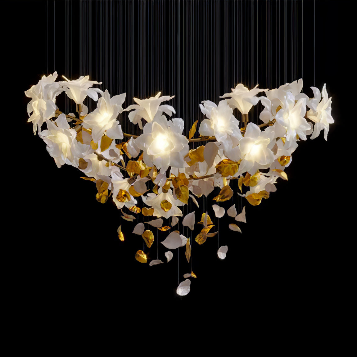 Flora Flying Flowers Fluttering Chandelier