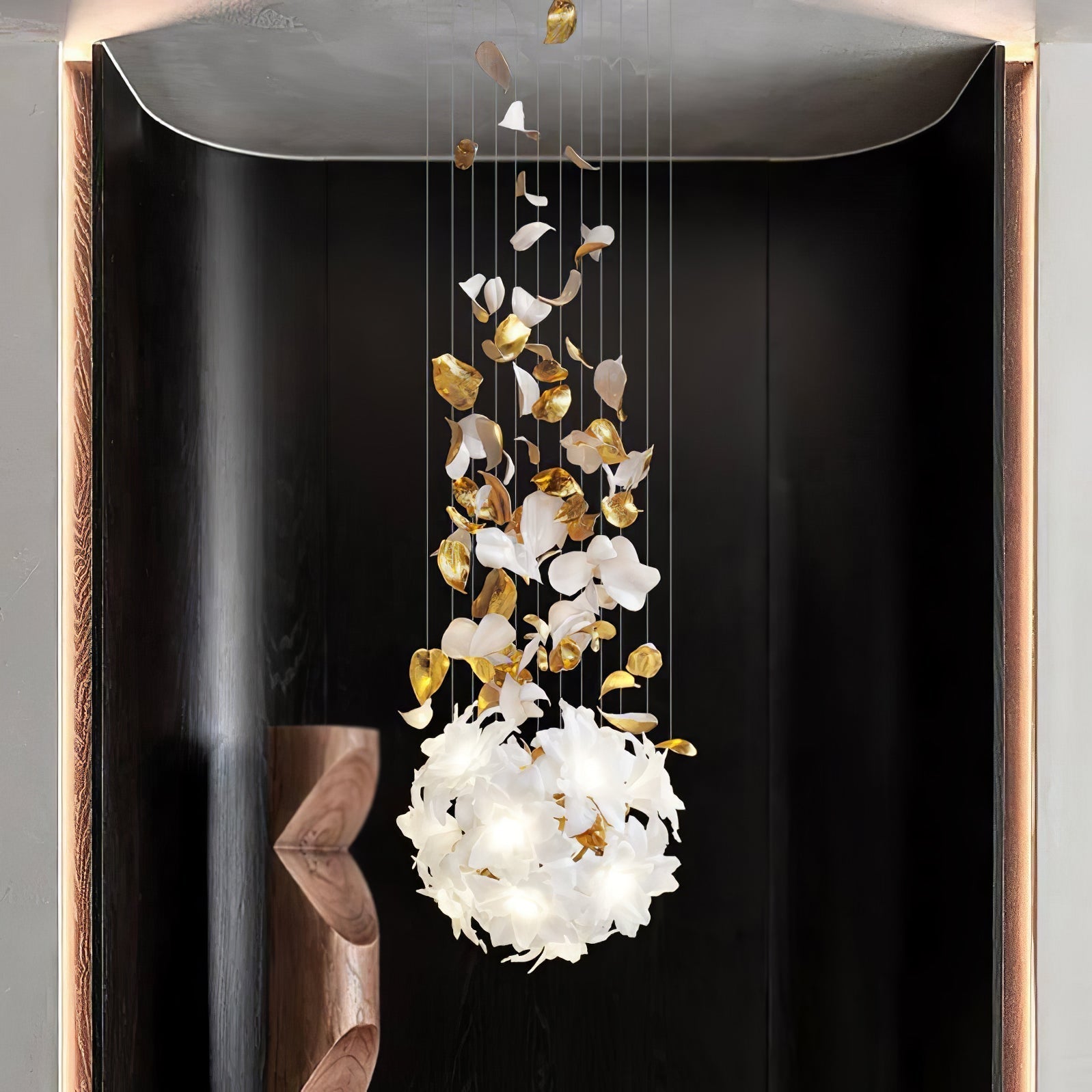 Flora Flying Flowers Fluttering Chandelier