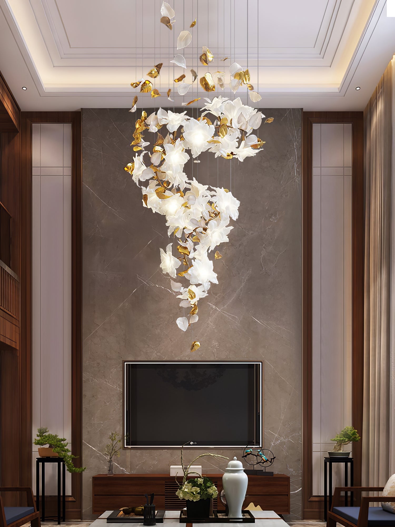 Flora Flying Flowers Fluttering Chandelier