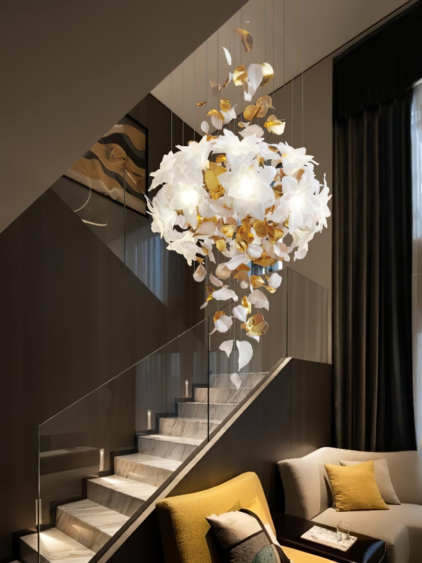 Flora Flying Flowers Fluttering Chandelier