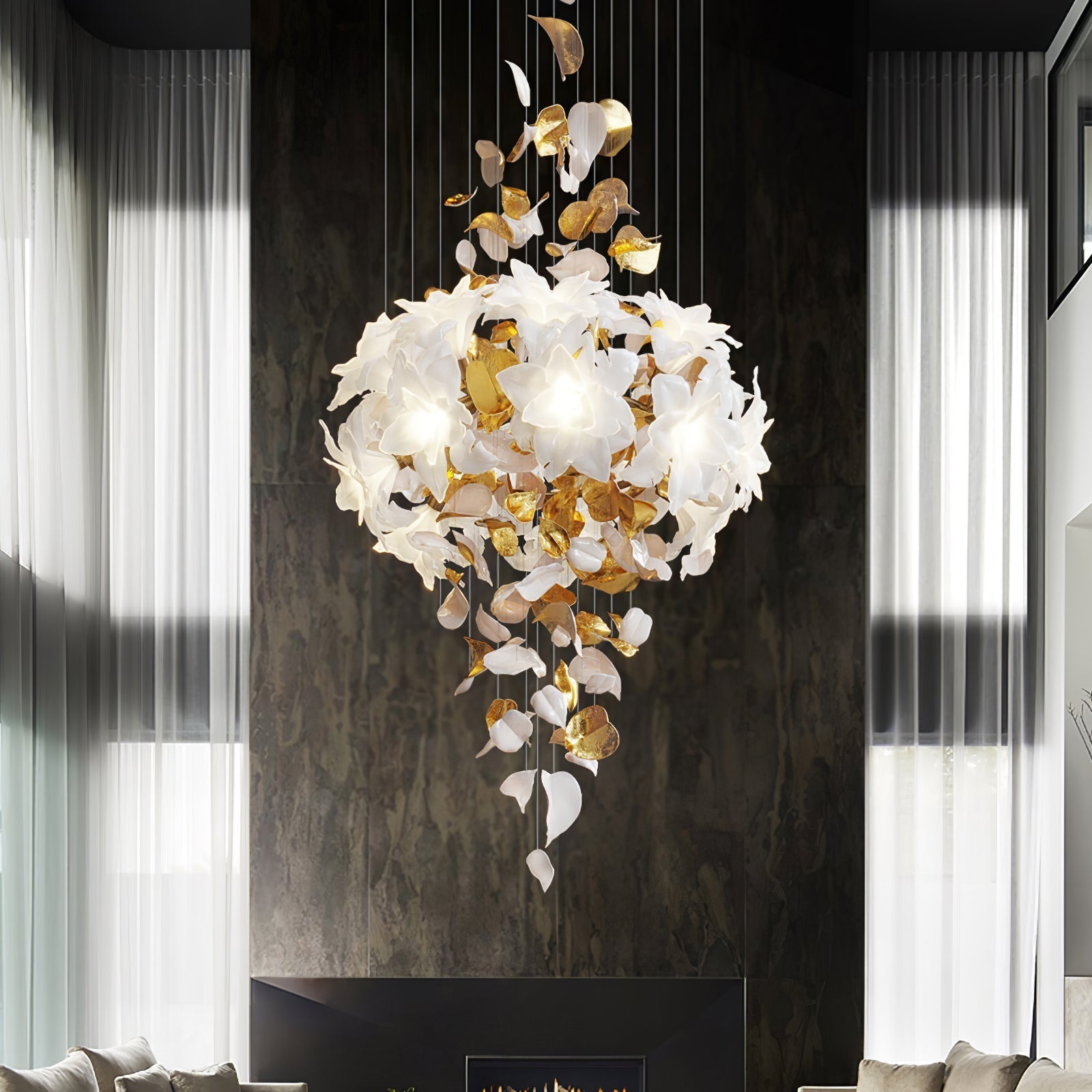 Flora Flying Flowers Fluttering Chandelier