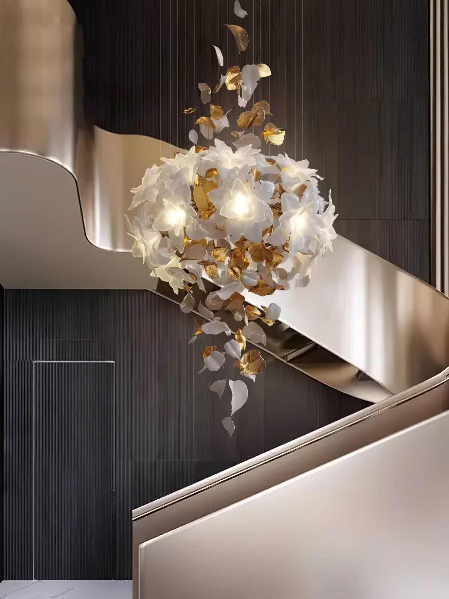 Flora Flying Flowers Fluttering Chandelier