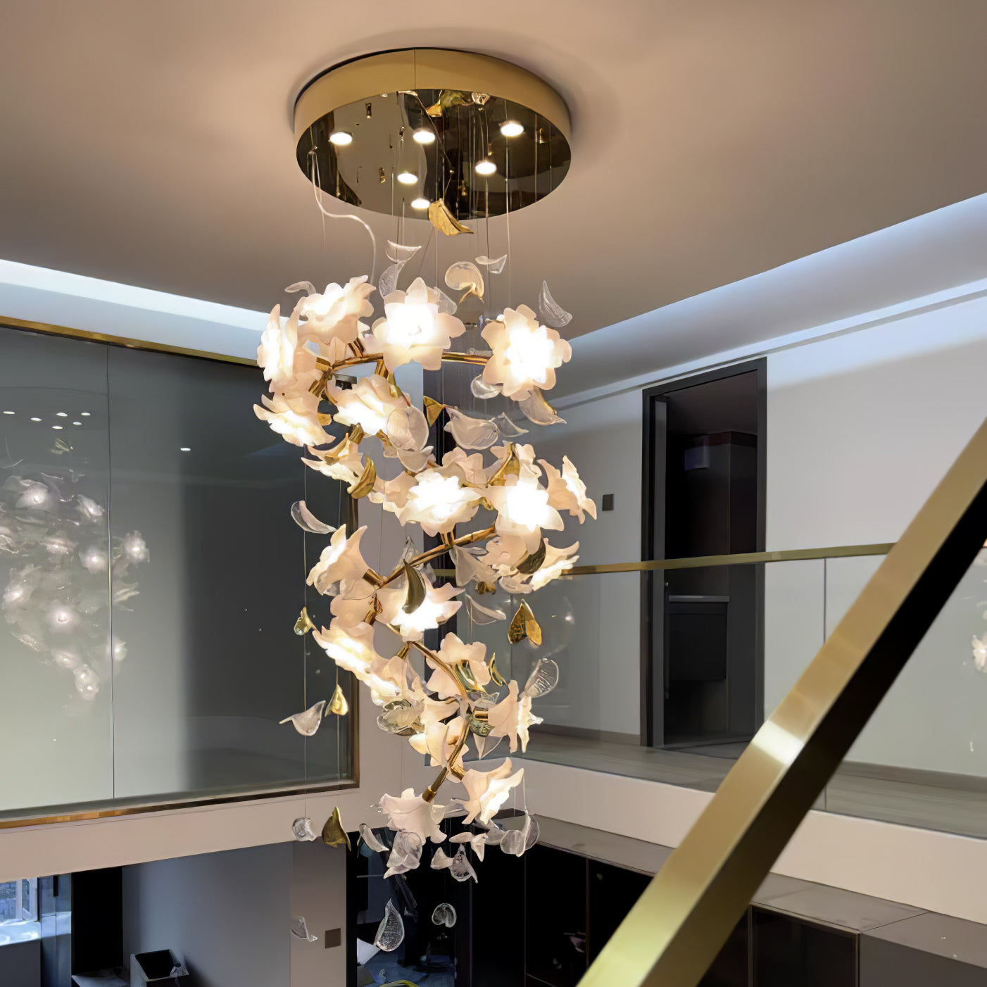 Flora Flying Flowers Fluttering Chandelier
