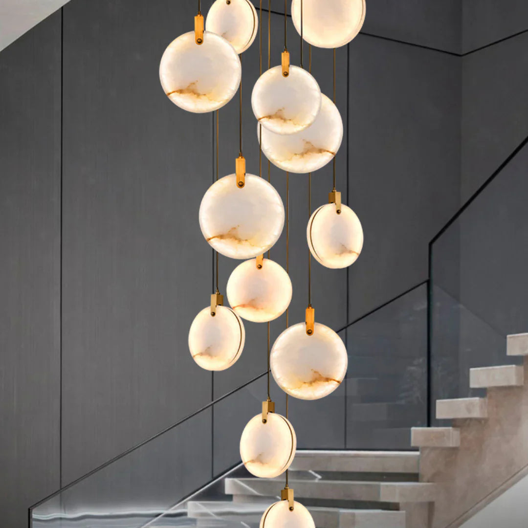 Egwent Harvest Alabaster Dish Chandelier