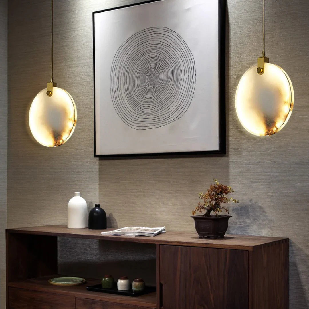 Egwent Harvest Alabaster Dish Chandelier