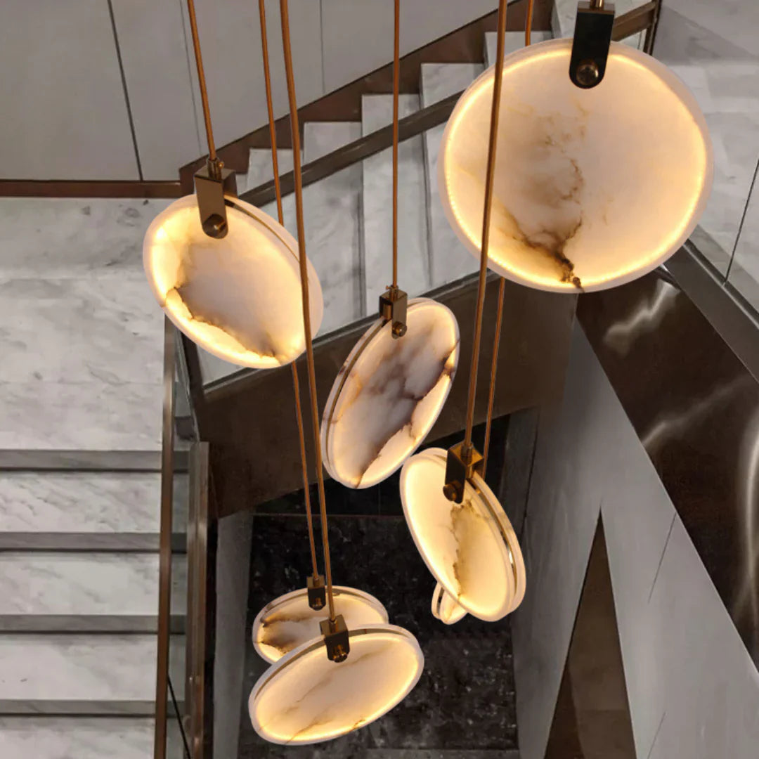 Egwent Harvest Alabaster Dish Chandelier