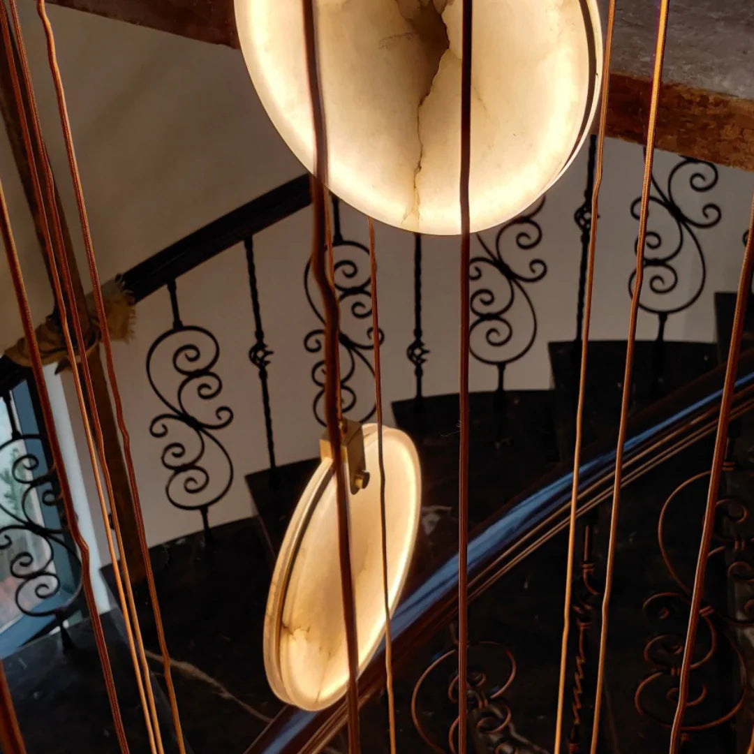 Egwent Harvest Alabaster Dish Chandelier
