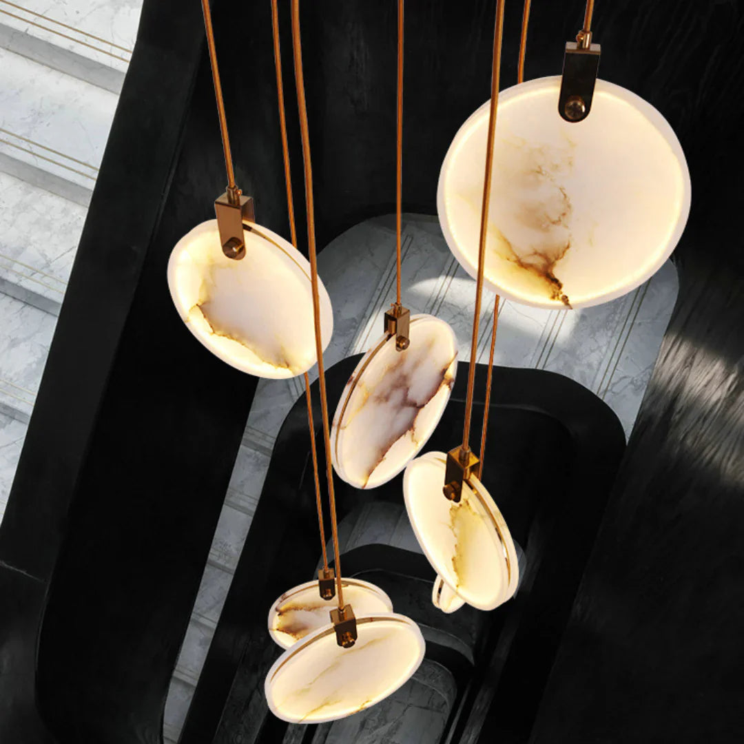 Egwent Harvest Alabaster Dish Chandelier