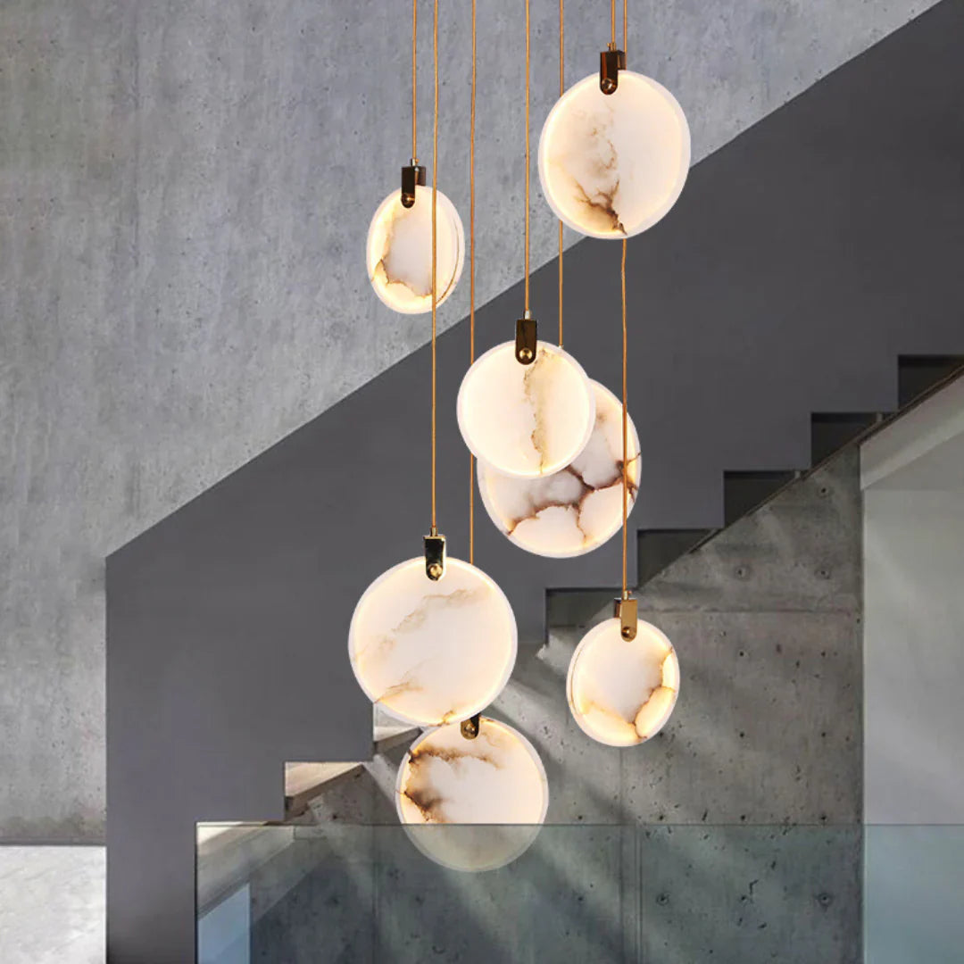 Egwent Harvest Alabaster Dish Chandelier