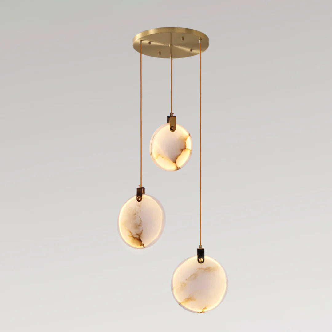 Egwent Harvest Alabaster Dish Chandelier