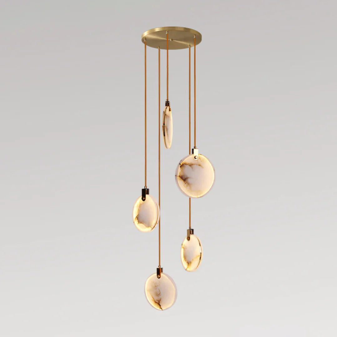 Egwent Harvest Alabaster Dish Chandelier