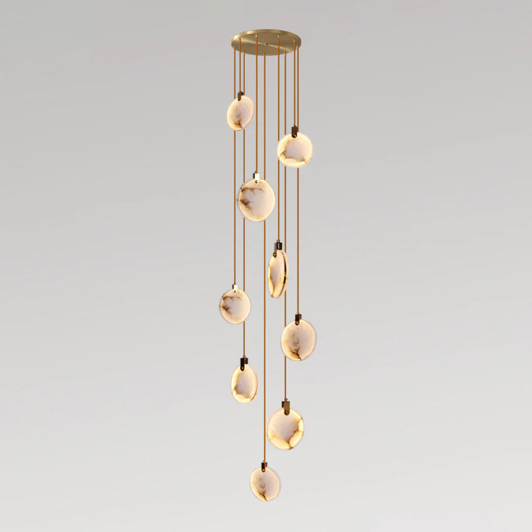 Egwent Harvest Alabaster Dish Chandelier