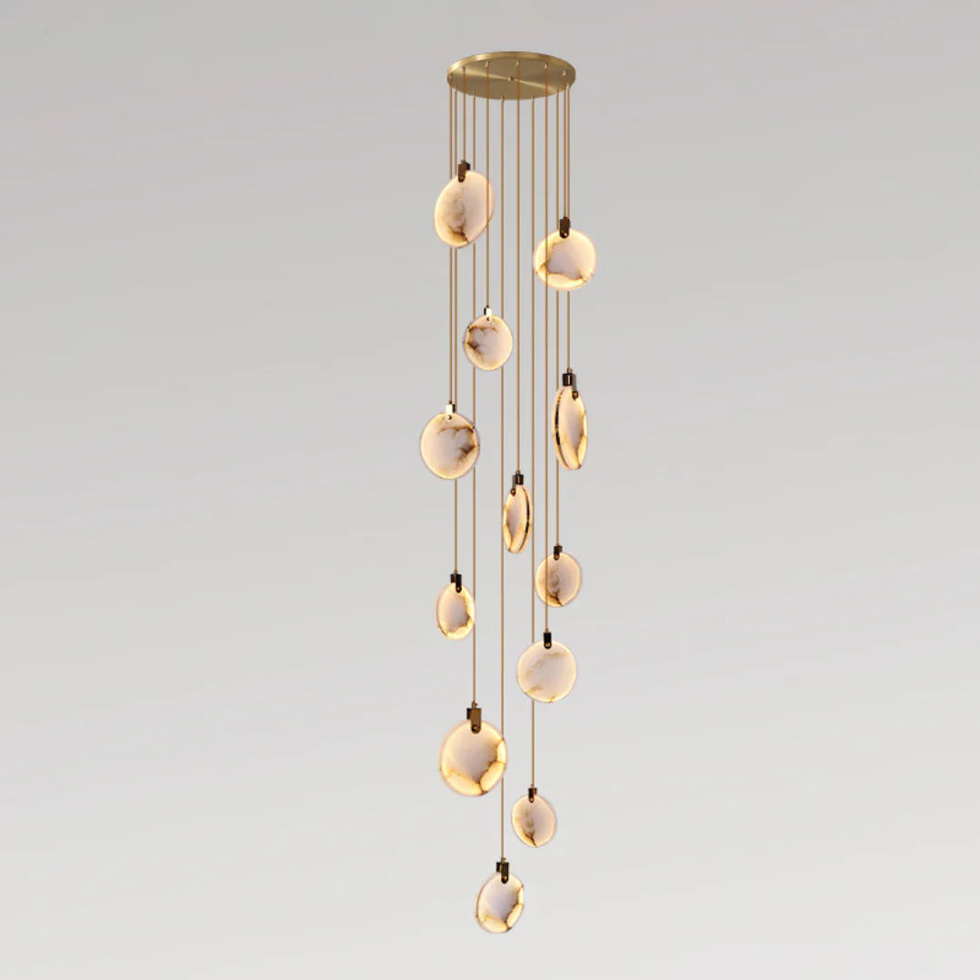 Egwent Harvest Alabaster Dish Chandelier