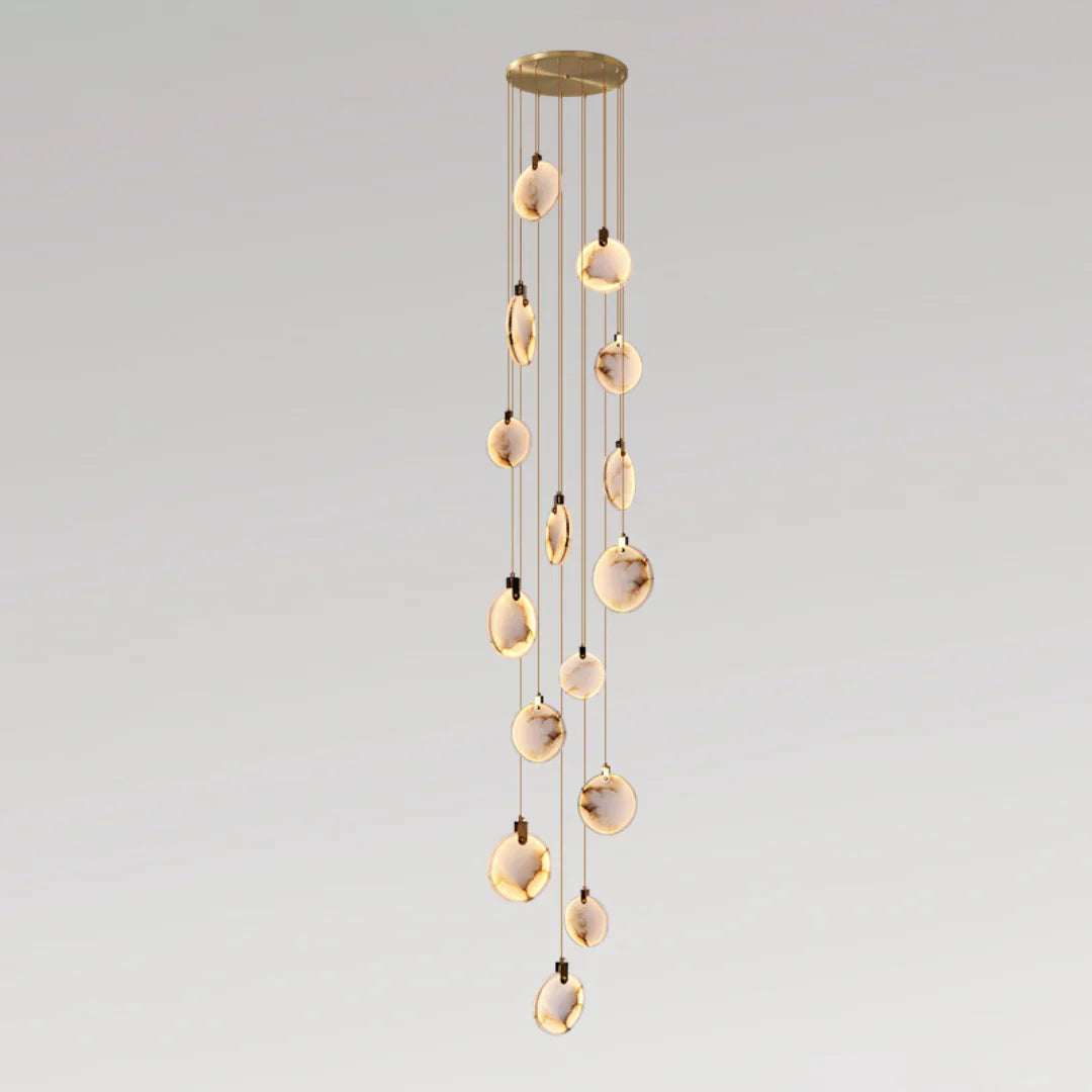 Egwent Harvest Alabaster Dish Chandelier