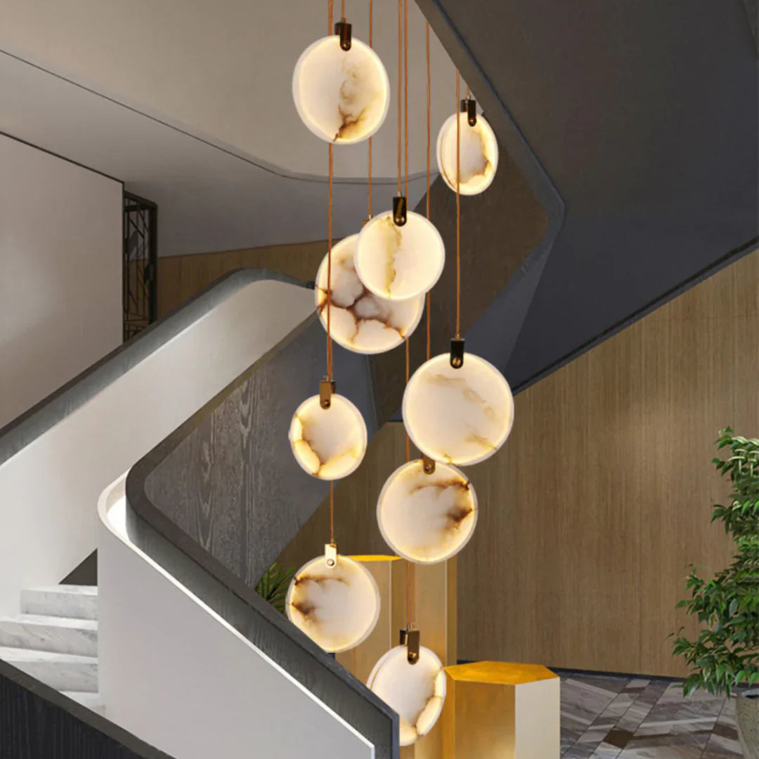 Egwent Harvest Alabaster Dish Chandelier