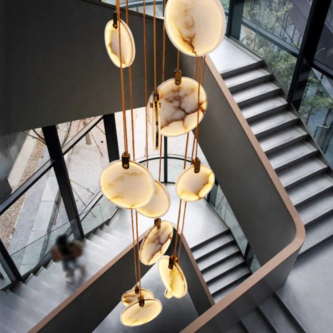 Egwent Harvest Alabaster Dish Chandelier