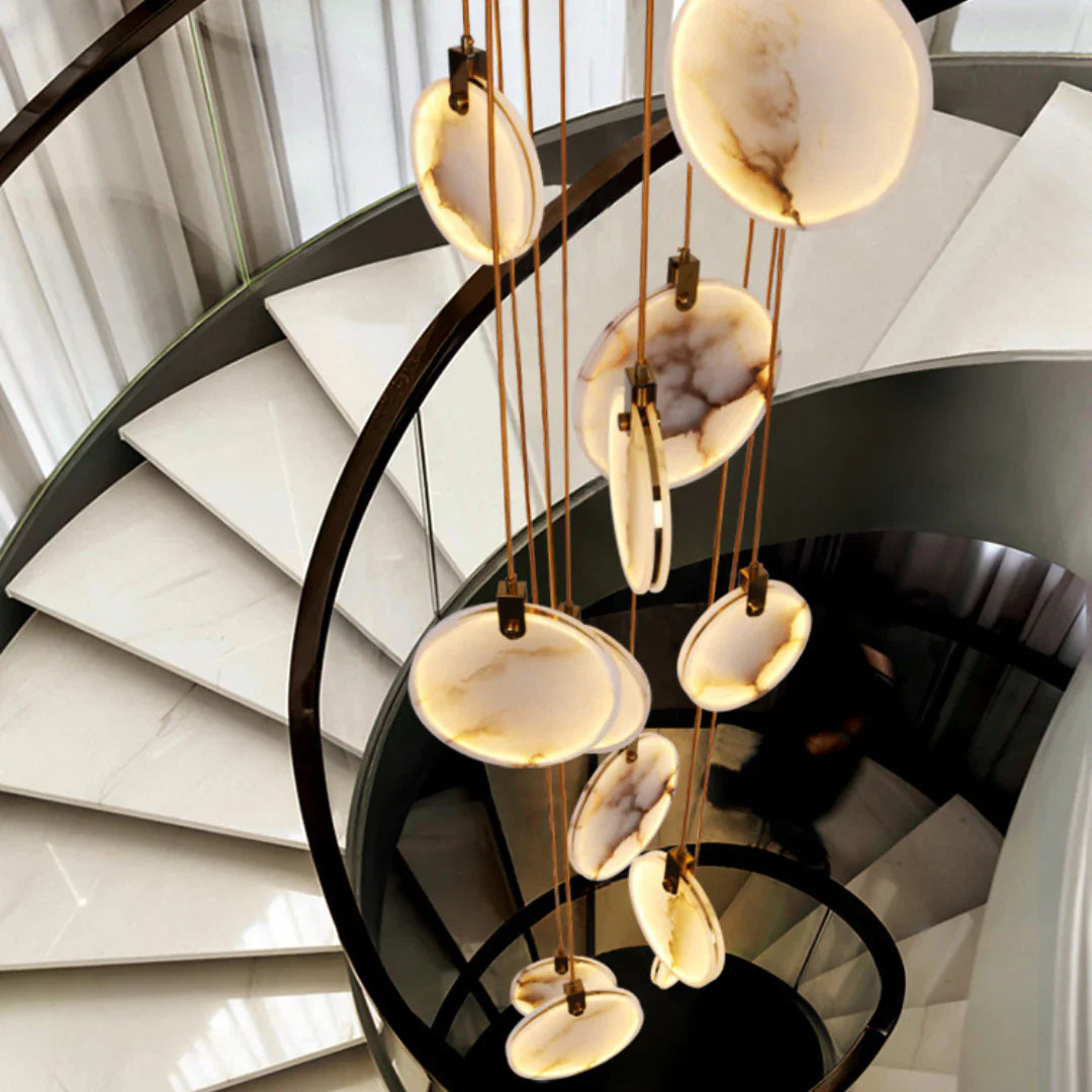Egwent Harvest Alabaster Dish Chandelier