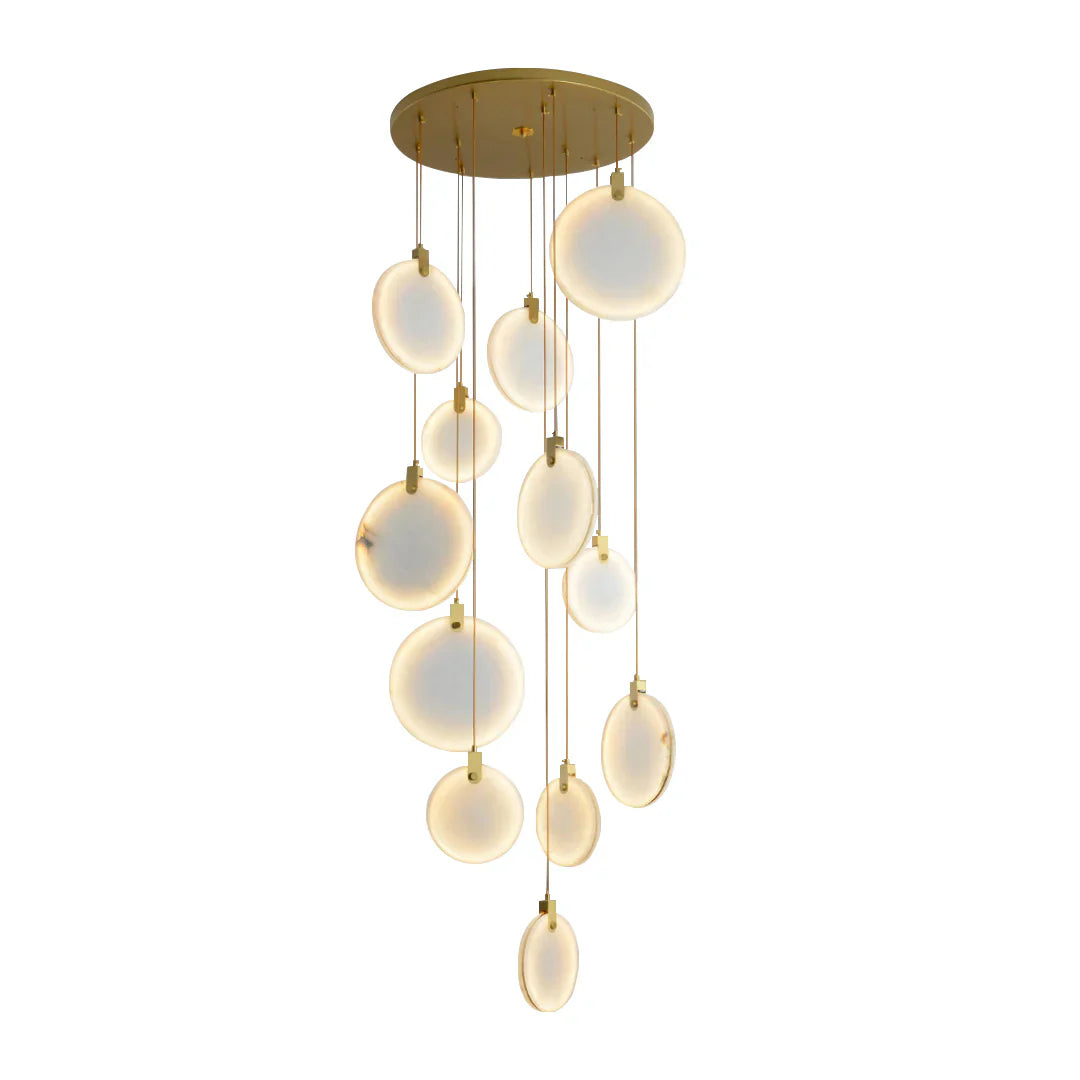 Egwent Harvest Alabaster Dish Chandelier