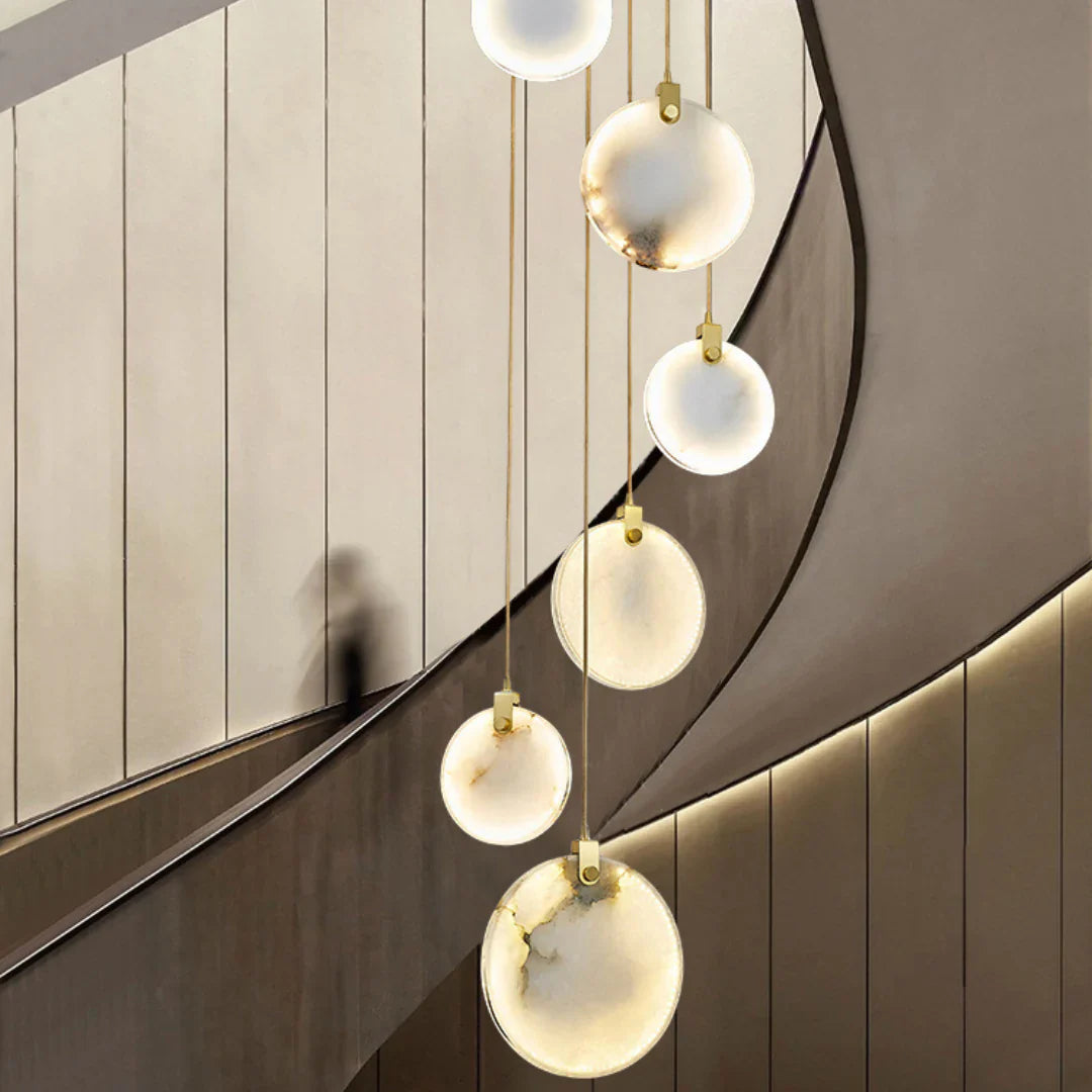 Egwent Harvest Alabaster Dish Chandelier