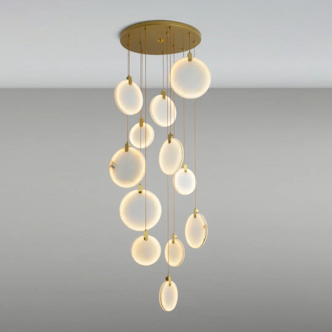 Egwent Harvest Alabaster Dish Chandelier