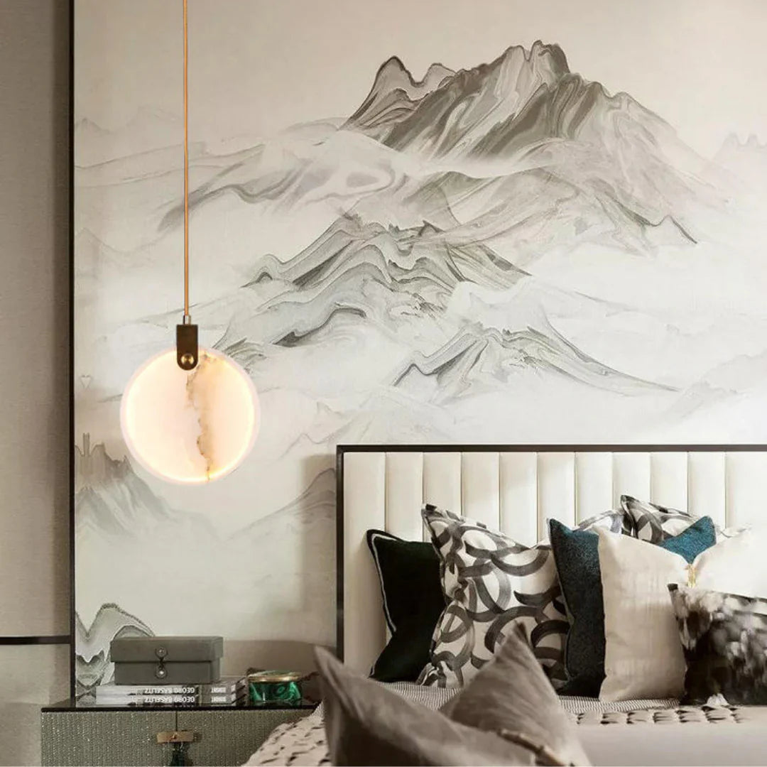 Egwent Harvest Alabaster Dish Chandelier
