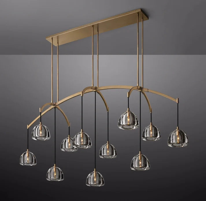 Hemisophere Linear Chandelier 72"