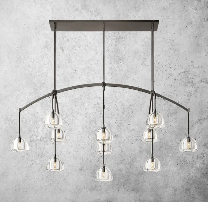 Hemisophere Linear Chandelier 72"