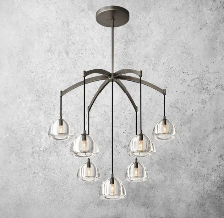 Hemisophere Round Chandelier 36"