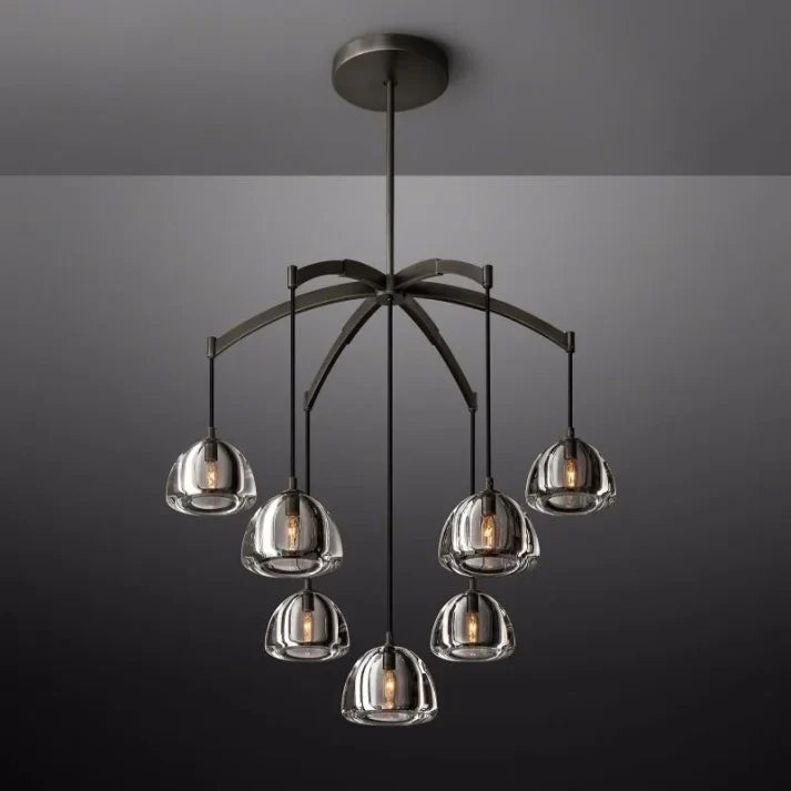 Hemisophere Round Chandelier 36"