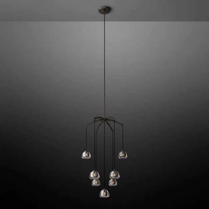 Hemisophere Round Chandelier 36"