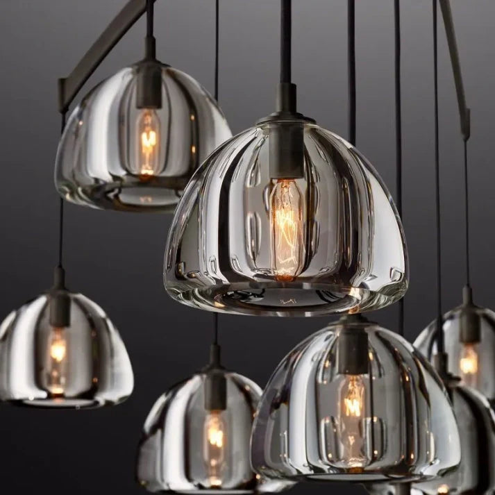 Hemisophere Round Chandelier 36"