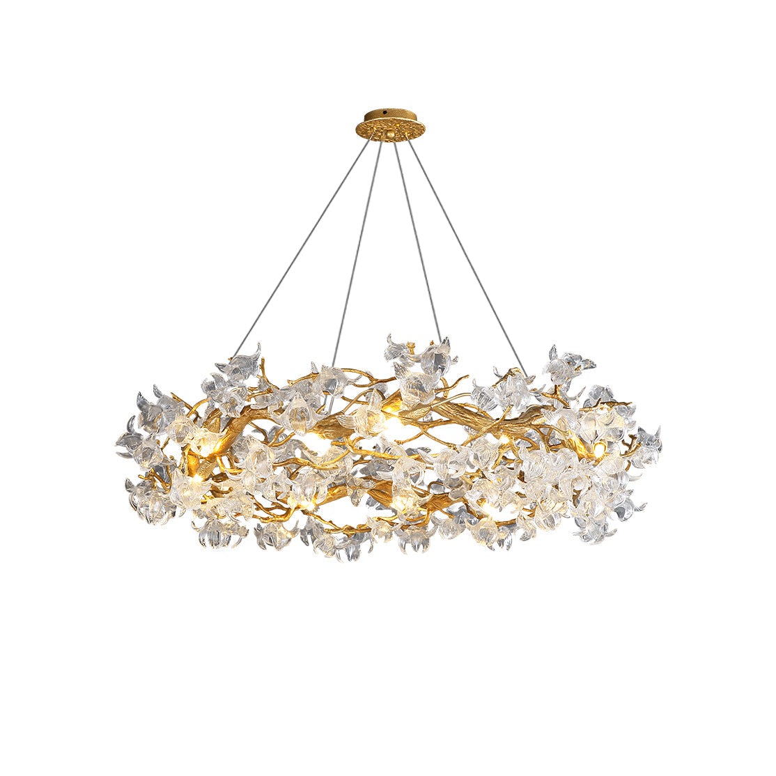 Flora Hibiscus Flower Chandelier