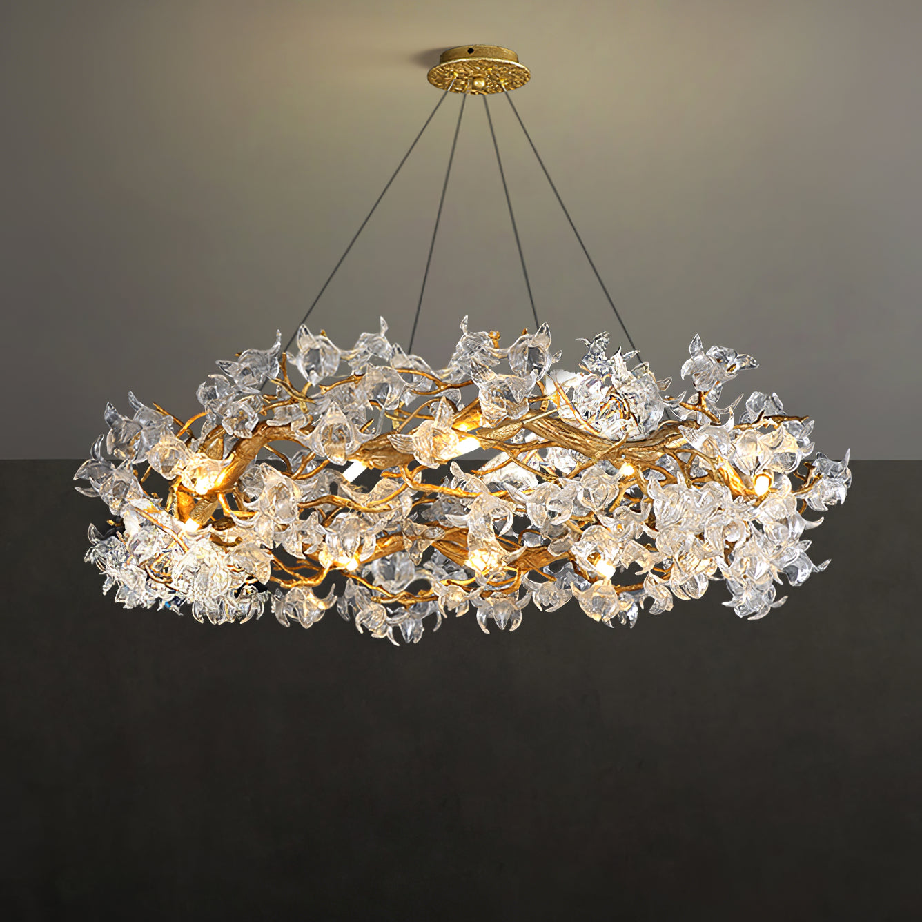 Flora Hibiscus Flower Chandelier